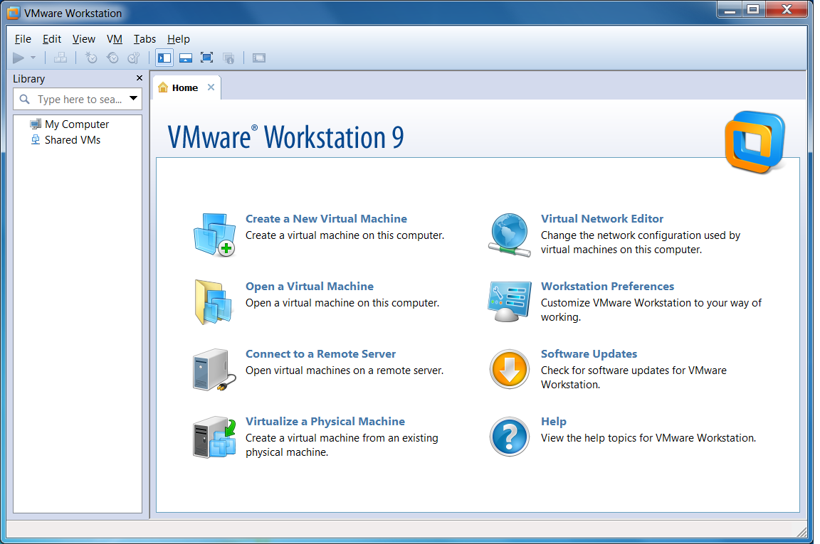 VMware 9 Splash Screen