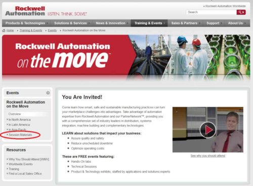 Rockwell Automation On The Move Homepage
