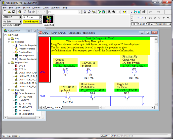 RSLogix 5 and 500 unorganized windows