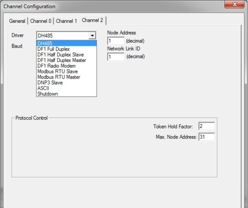 MIcroLogix 1400 Channel 0 setting