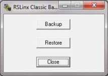 RSLinx Backup and Restore Utility
