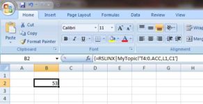 RSLinx Classic Topic for Excel 13