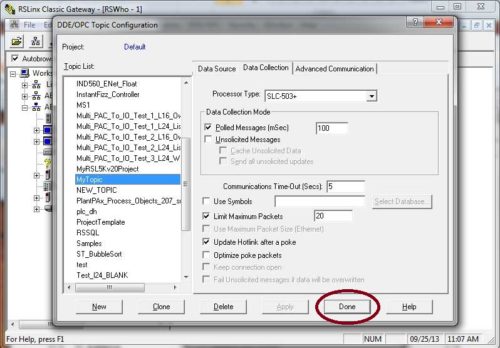 RSLinx Classic Topic for Excel 8