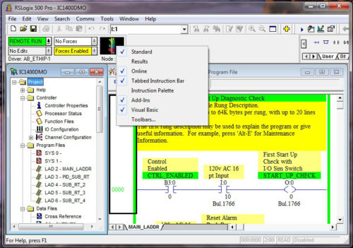 RSLogix online animation - right click