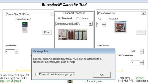 Using the EthernetIP Capacity Tool 13
