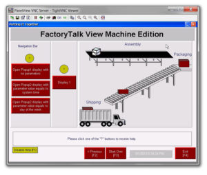 3 TightVNC viewer connected to PanelView Plus 6