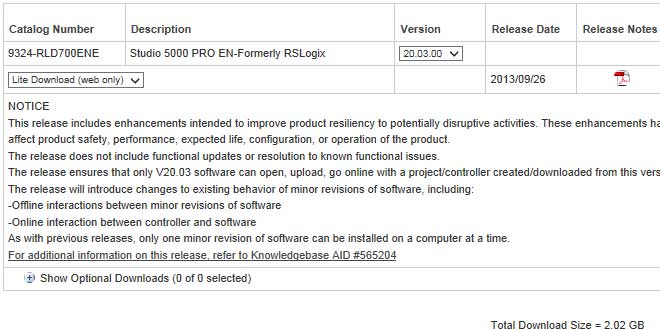 RSLogix 5000 - v20.03: What you need to know before using