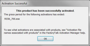 Rockwell Software Grace Period Mode Popup 2