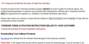 Rockwell Temporary Activation Email Featured Image