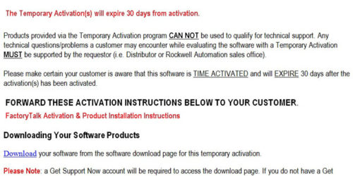 Rockwell Temporary Activation Email Featured Image