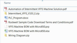 Micro850 VFFS Sample Code Files