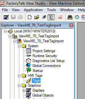 FactoryTalk ViewStudio Database Browser Step 1