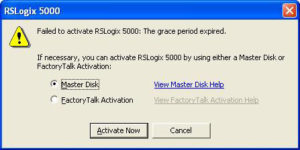 RSLogix 5000 Failed To Activate