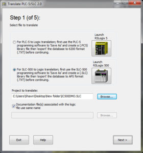 Translate PLC-5 SLC 2.0 Step 1