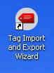 Tag Import and Export Wizard Step 1