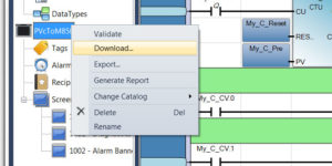 PanelView Component Download from Connected Component Workbench 6.01