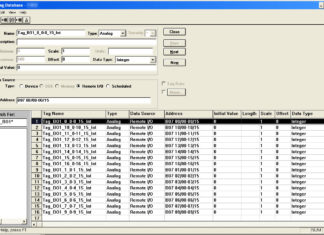 PanelBuilder 1400E Tag Database RIO Block Transfer Tags