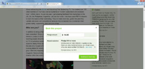 Kickstarter How to Pledge Step 3