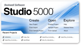 Studio 5000 Logix Designer Splash