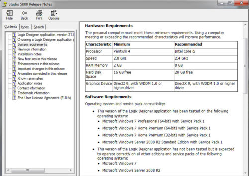 Studio 5000 System Requirements