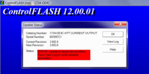 Failed to flash 1734-OE4C step featured image