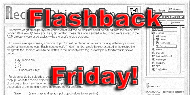 Flashback Friday! RSView32 Recipe Object Demo