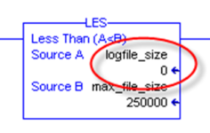 Log to CSV size