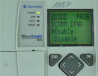 MicroLogix-1100-LCD-DCOMM-Menu-Enable-Selected
