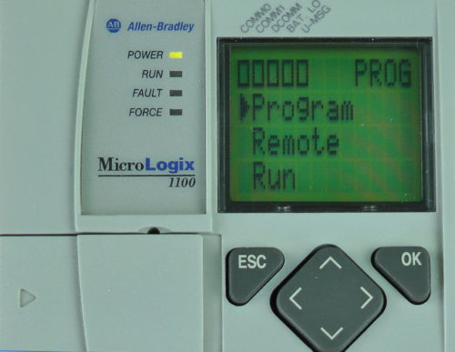 MicroLogix-1100-LCD-Mode-Switch-Menu-Program-Selected-in-Remote