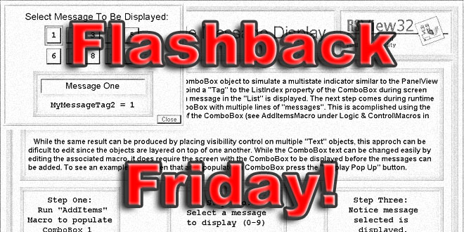 Flashback Friday! RSView32 Simple Message Display Demo