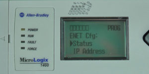 MicroLogix-1400-LCD-ENETcfg-Menu-Status-Sel