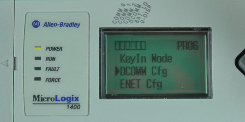 MicroLogix-1400-LCD-Advanced-Menu-DCOMM-Sel