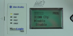 MicroLogix-1400-LCD-DCOMM-Menu-Enable-Sel