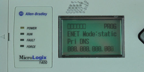 MicroLogix-1400-LCD-ENETcfg-Menu-IP-Static-PDNS-Entry-0