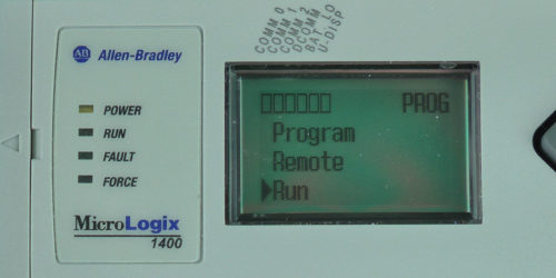 MicroLogix-1400-LCD-Mode-Menu-Run-Sel