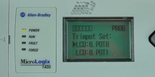 MicroLogix-1400-LCD-Trim-Menu-Trim1-Sel