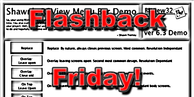 Flashback Friday! RSView32 Menu Bar Demo