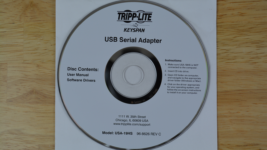 Tripp Lite Keyspan USB to Serial Driver CD
