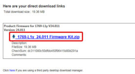 Download A-B PLC Firmware Step 12