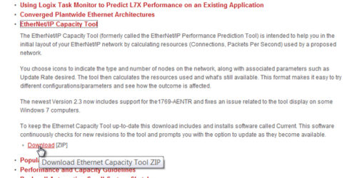4 How to get the Ethernet IP Capacity Tool