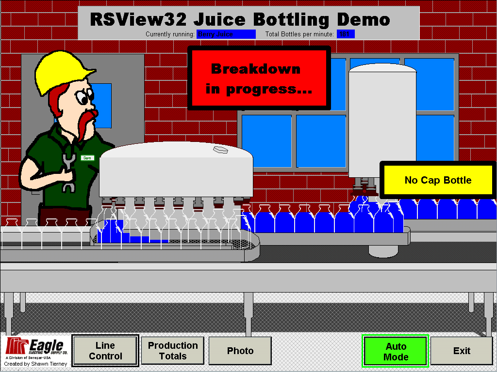 RSView32 Juice Bottling Demo 1