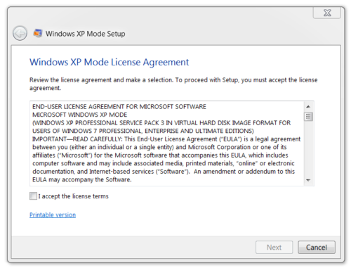 Windows XP Mode 11