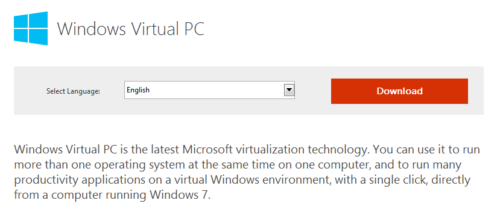Windows Virtual PC 01