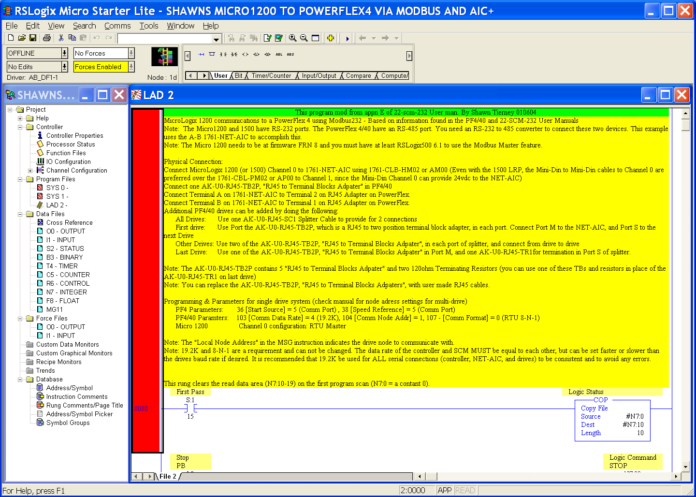 MicroLogix-1200-to-PowerFlex-4-Modbus