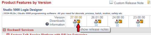 Studio 5000 Logix Designer v27 Release Notes Link