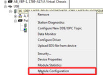RSLinx to CompactLogix Change IP 10 Right-Click-Mod-Prop-L16H