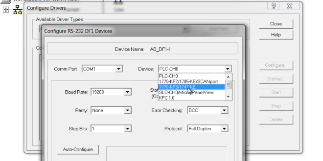 RSLogix, RSLinx - DH-485 Communications Setup and Downloading Programs to SLC-500