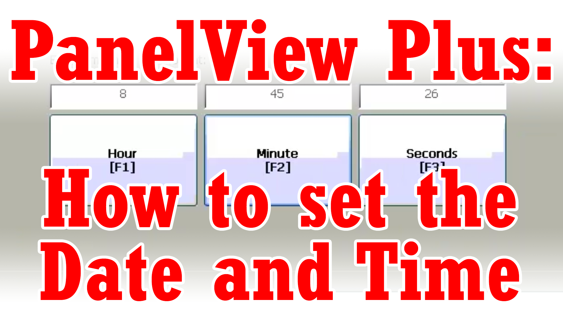 PanelView Plus - Setting Date and Time