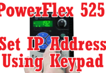 Set a PowerFlex 525’s Ethernet IP Address using its Keypad