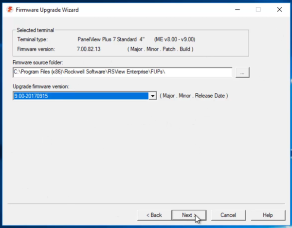 panelview plus 7 performance firmware